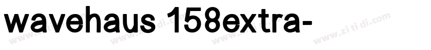 wavehaus 158extra字体转换